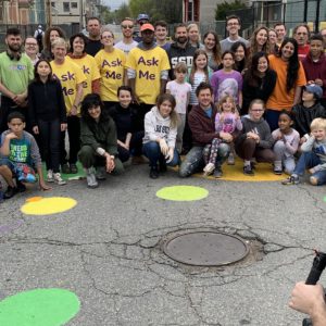 Volunteers at Trinity Square Together's "Care for the Square" event