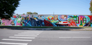 mural, providence, Bee Daniel, The Avenue Concept, joy, dialogue and inclusion.